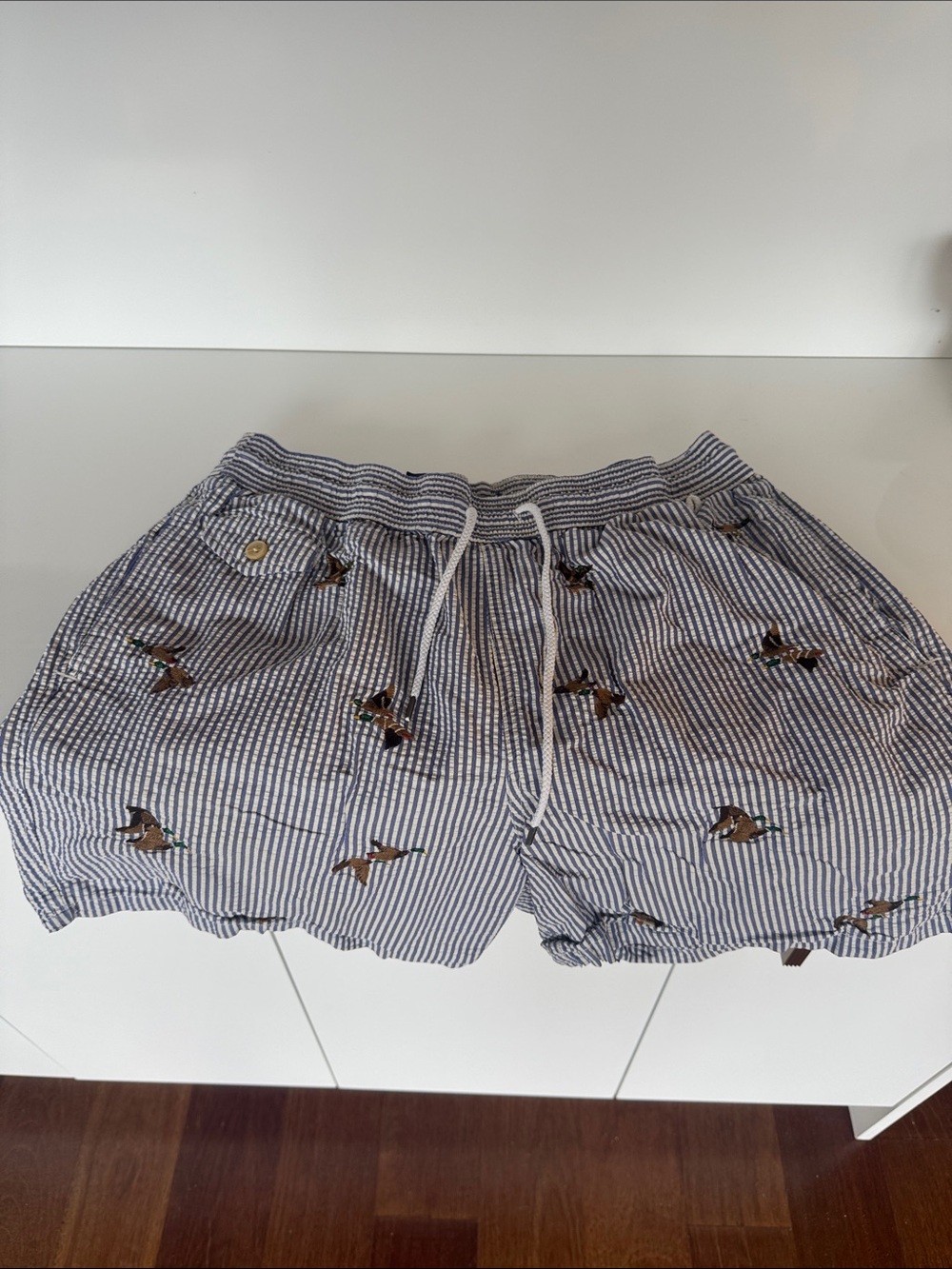 Polo Ralph Lauren Seersucker Swim - Duck Embroidery